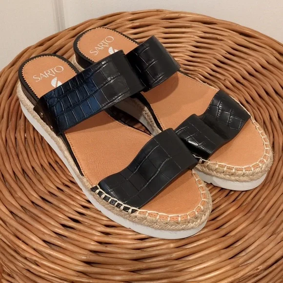 Franco Sarto A-Cappy Woven Platform Summer Sandal Womens 9 - Picture 8 of 8